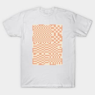 Checkerboard Pattern - Muted Neutral T-Shirt